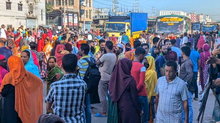 ঢাকা-ময়মনসিংহ মহাসড়ক অবরোধ, ৩০ কি.মি. যানজট